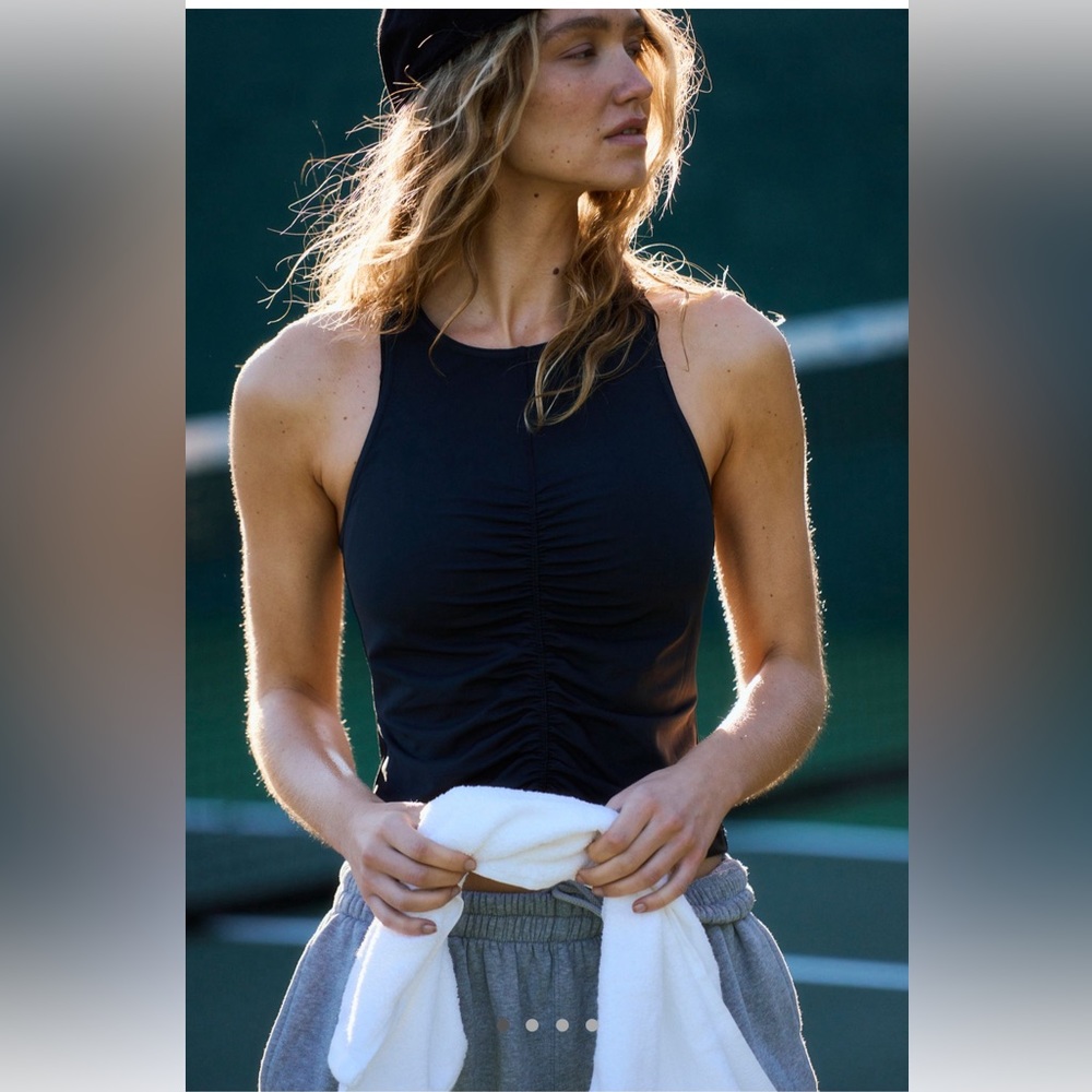 Free People Movement Sleek Sport Tank, M, Black, NWT